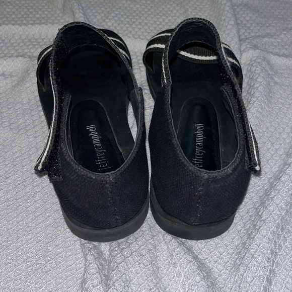 NEW JEFFREY CAMPBELL WOMENS Size 7 GAME TIME SANDALS CANVAS WITH RUBBER SOLE - Picture 11 of 11